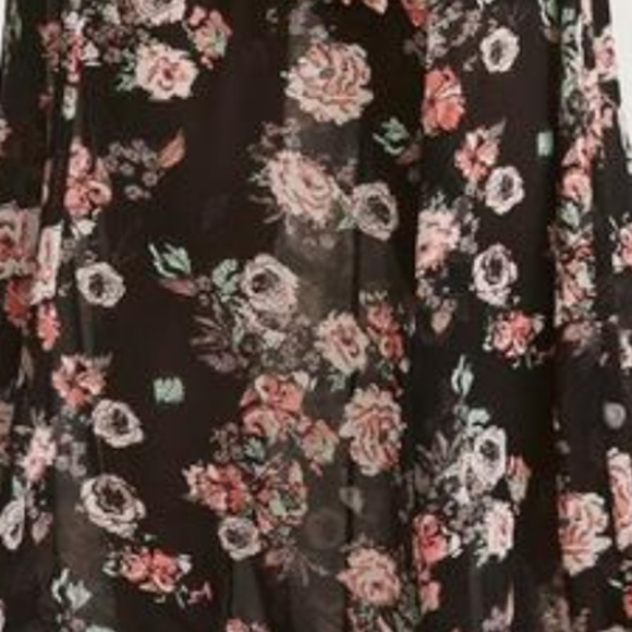Plus Size 2X Torrid Maxi Chiffon High Waisted long Skirt Floral pretty spring! - Picture 4 of 4